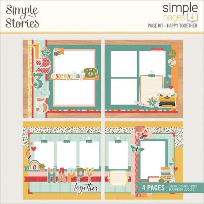 Simple Stories Hello Today Page Kit - Happy Together